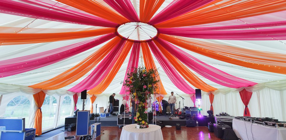 marquee transformation draping