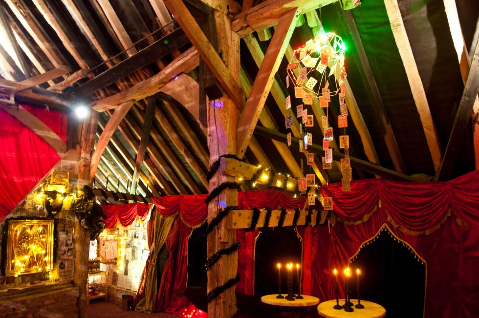 Barn with La Rouge linings. Venue Transformation